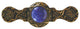 Victorian Jewel Pull 24K Gold Finish/Blue Sodalite