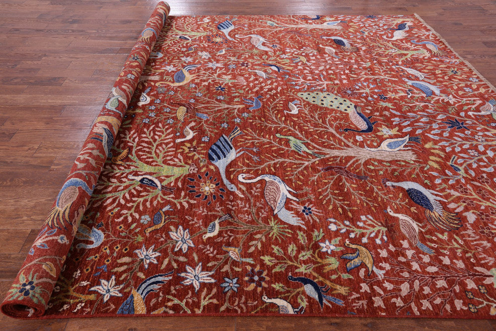 Tree Of Life Handmade Persian Rug 10' 0" X 14' 1" Q7815