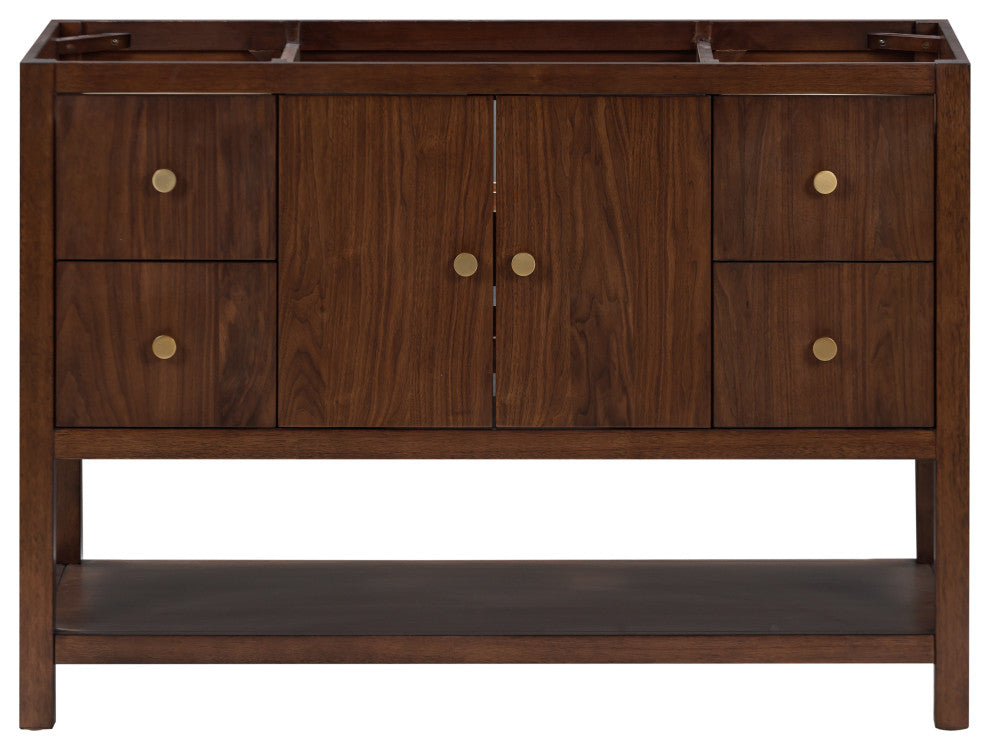 Zoe Vanity Only, Walnut Collection, 48"