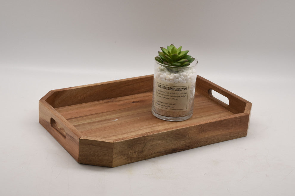 Heim Concept Acacia Wood Butler Tray With Handle