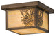 10Sq Hyde Park Winter Pine Flushmount