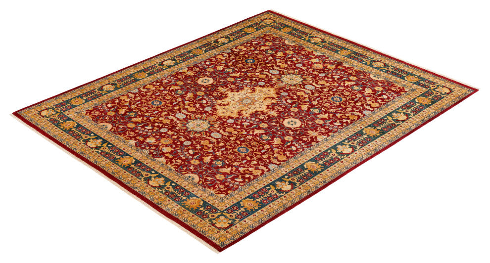 Mogul, One-of-a-Kind Hand-Knotted Area Rug Purple, 8'2"x10'0"
