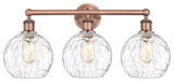 Athens Water Glass 3 26" Bath Vanity-Light Antique Copper