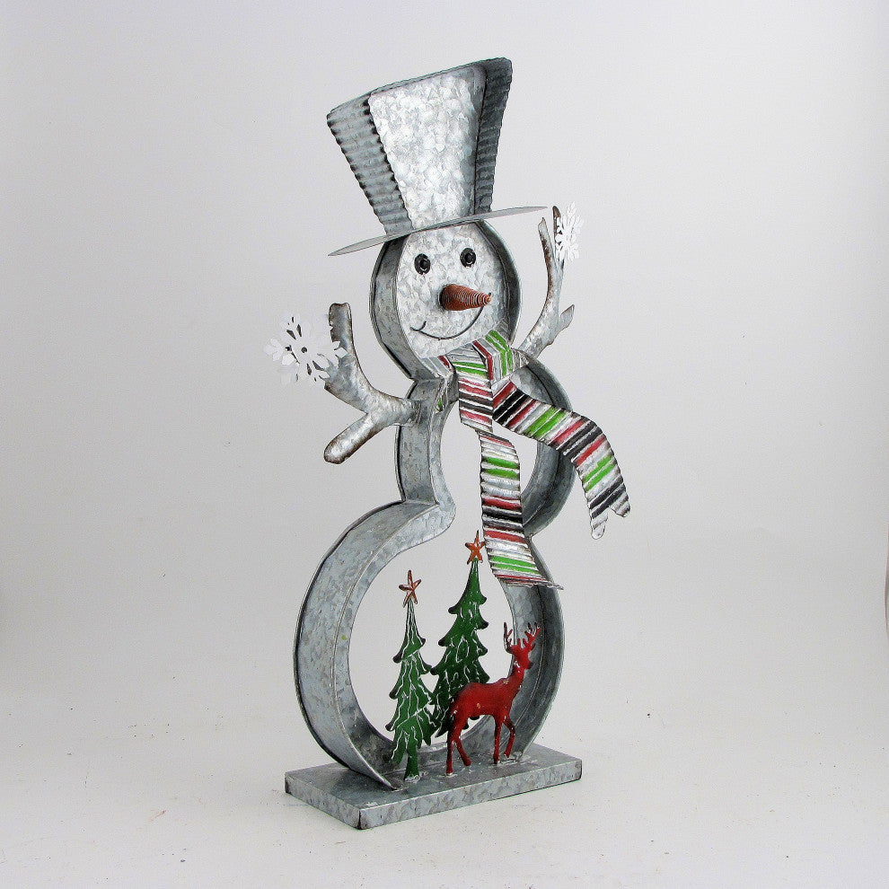 Galvanized Cookie Cutter Snowmen, Christmas Trees and Reindeer