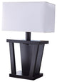 Benzara BM148836 Contemporary Style Sturdy Table Lamp, Dark Brown