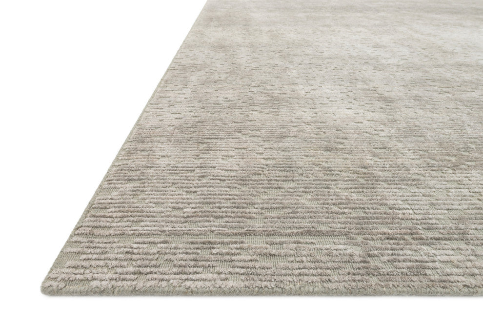 Beige Neutral Feel-Good Texture Ollie Area Rug, Silver, 4'x6'