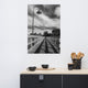 Follow the Lines Black & White Landscape Photo Unframed Wall Art Print, 24" X 36"