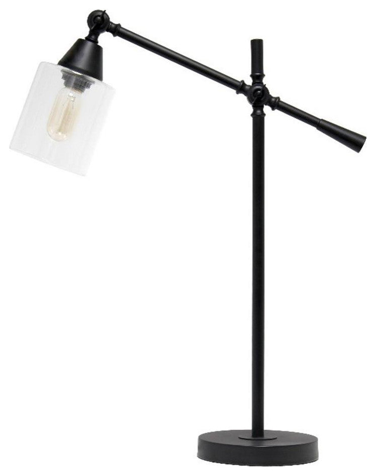 Elegant Designs Tilting Arm Desk Lamp, Black