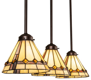 42 Long Belvidere 3 Light Island Pendant