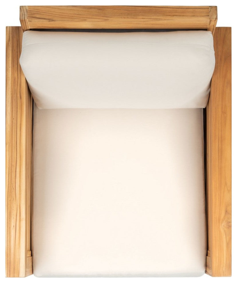 Safavieh Guadeloupe Indoor-Outdoor Brazilian Teak Club Chair