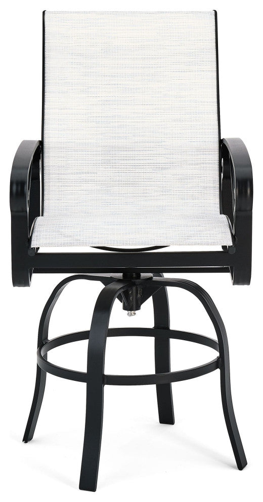 Palazzo Sling High Back Swivel Balcony Stool, Regular