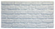 Faux Brick Wall 3D Wall Panels, White, Sample 10x10"