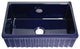 Quatro Alcove Reversible Fireclay Sink, Sapphire Blue