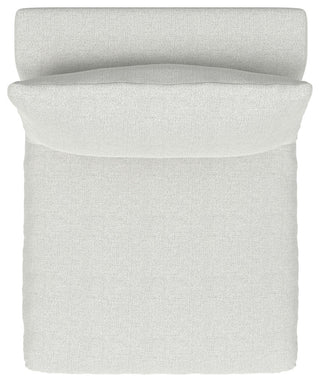 Jasmine Center Armless Sofa Module in Performance Fabric, Cloud Gray