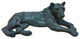 Contemporary Panthera Statue Small Black - Black