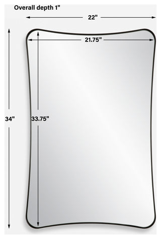 Uttermost Loudon Black Vanity Mirror