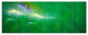 Green Fractal Thunder Sky, Abstract Wall Art Canvas, 70"x28", 6 Panels