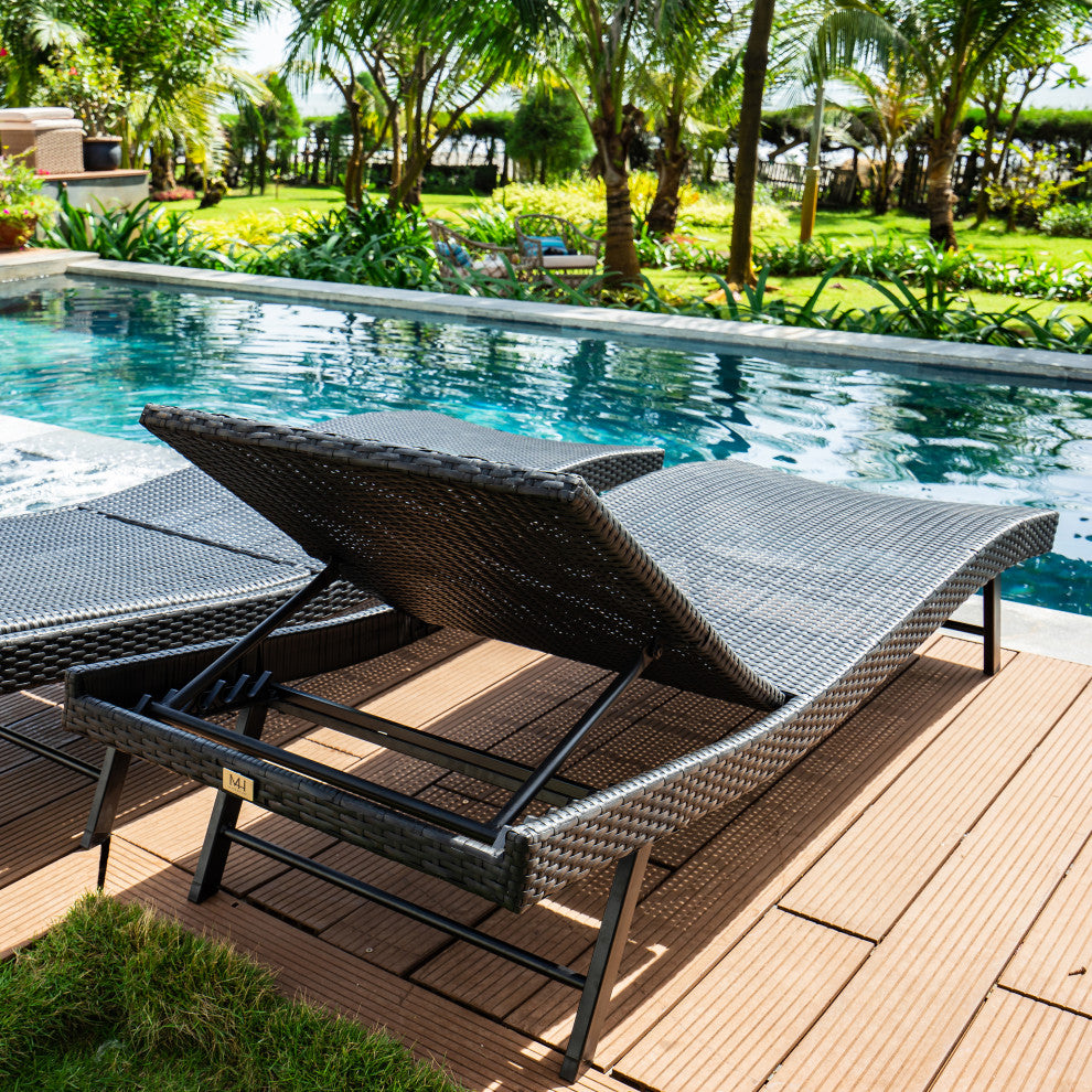 Faro Chaise Lounge - Black