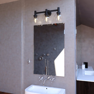 Vaxcel Lighting W0462 Marshall 3 Light 24"W Vanity Light - Matte Black