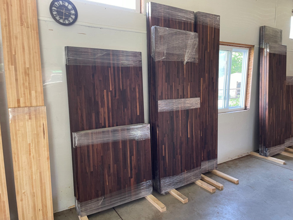 Sturdy 18" Deep Butcher Block Countertop, Walnut, 18" X 72"