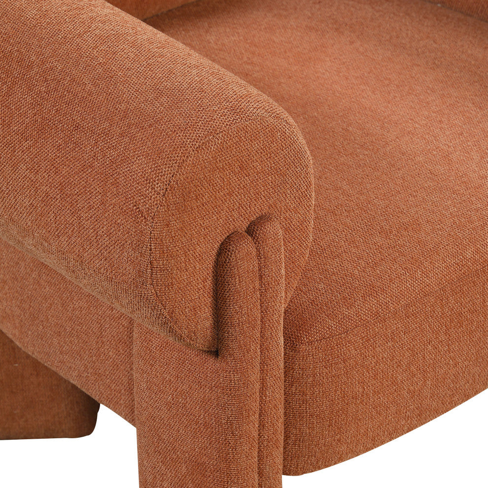 Stefano Upholstered Accent Chair, Cognac