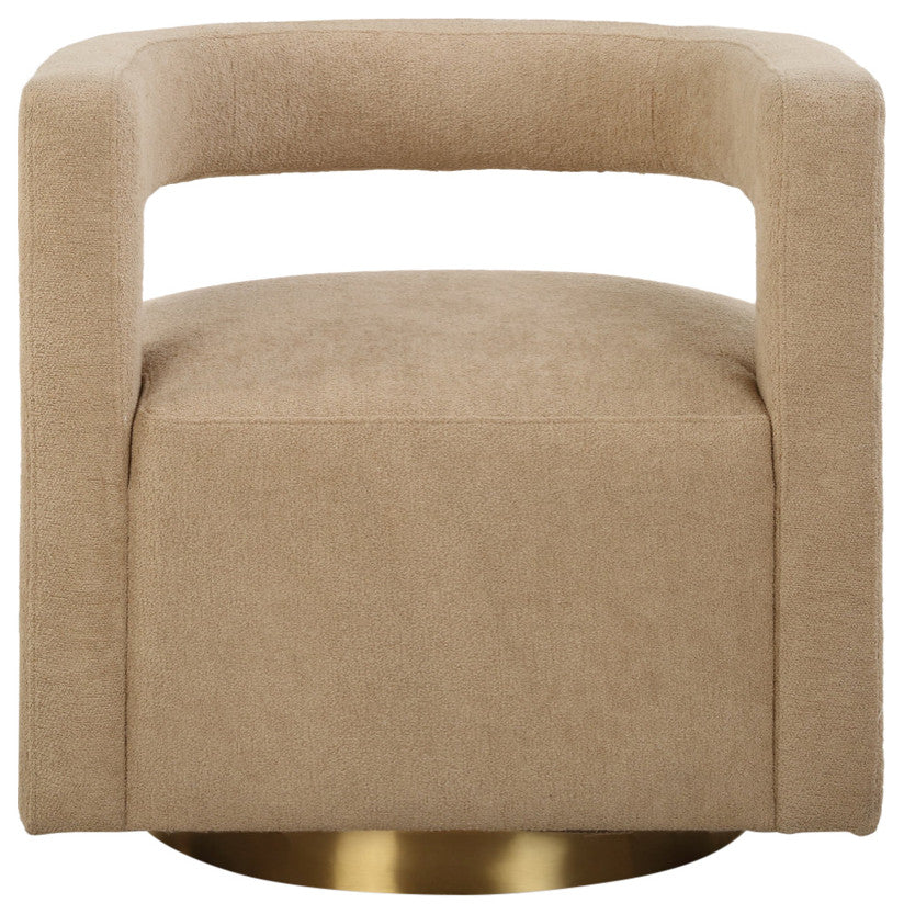 Uttermost Grounded Modern Swivel Chair