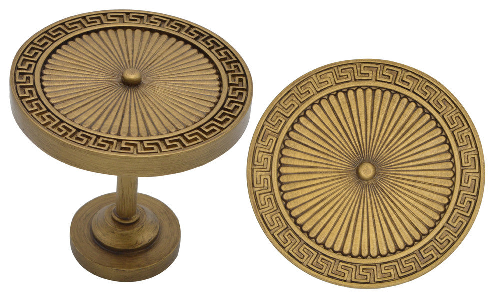 Large Agia Medallion Drapery Holdback, Renaissance Gold, Set of 1