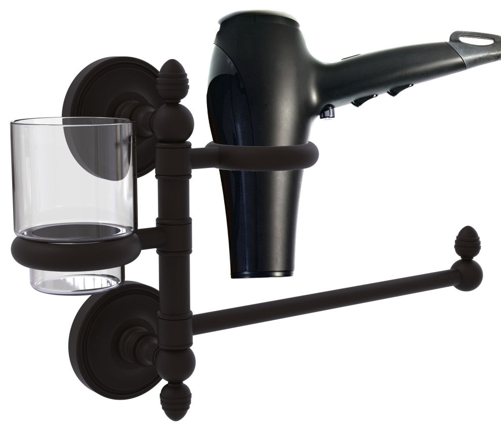Prestige Regal Hair Dryer Holder and Organizer, Oil Rubbed Bronze