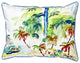 Betsy Drake Colorful Palms Small Pillow 11x14