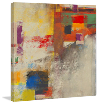 "Liquid vs Image" Painting Print on Canvas