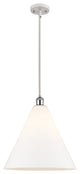 Innovations 516-1S-WPC-GBC-161-LED 1-Light Pendant, White, Polished Chrome