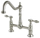 Kingston Brass Bridge Kitchen Faucet, Brushed Nickel