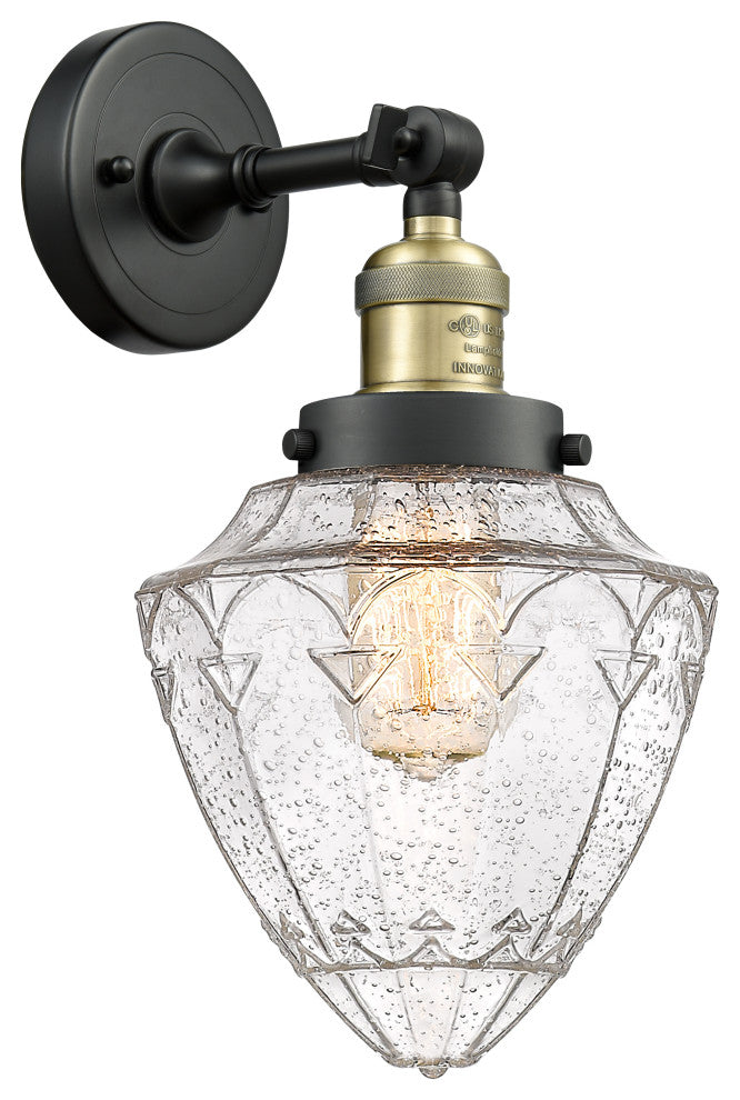 Innovations 203-BAB-G664-7 1 Light Sconce, Black Antique Brass