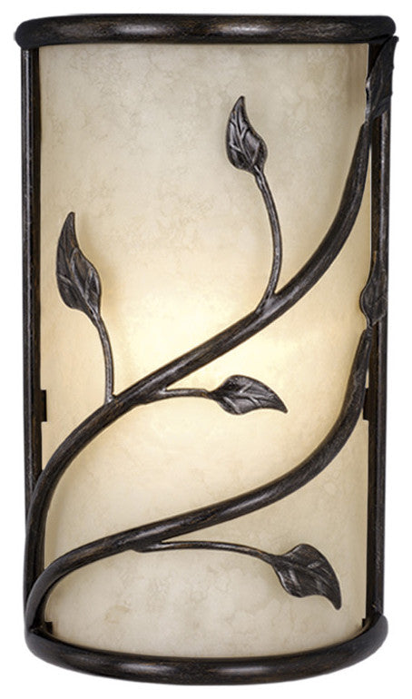 Vaxcel Lighting WS38865 Vine 2 Light 15" Tall Wall Washer Wall - Oil Shale