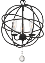 Solaris 3 Light Black Mini Chandelier