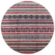 Ahgly Company Indoor Round Mid-Century Modern Area Rugs, 3' Round