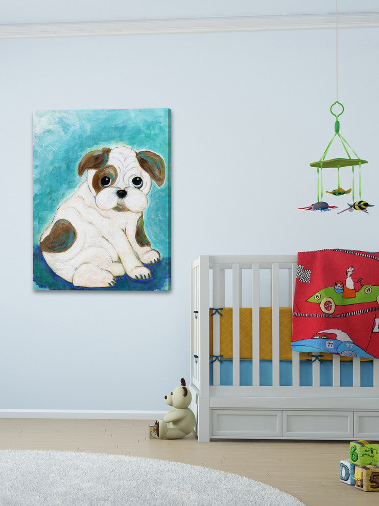 "Porkchop" Painting Print on Wrapped Canvas, 24"x31"