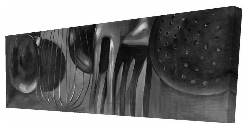 Kitchen Tools Print on Wrapped Canvas