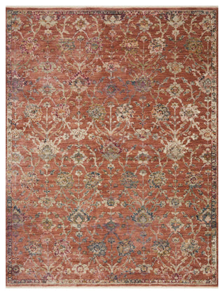 Giada Rug, Terracotta/Multi, 3'2"x3'2" Round