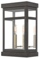2 Light Outdoor Wall Lantern, Bronze