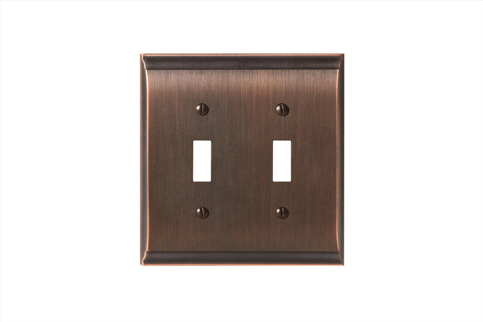 Amerock 2 Toggle Wall Plate, Oil-Rubbed Bronze