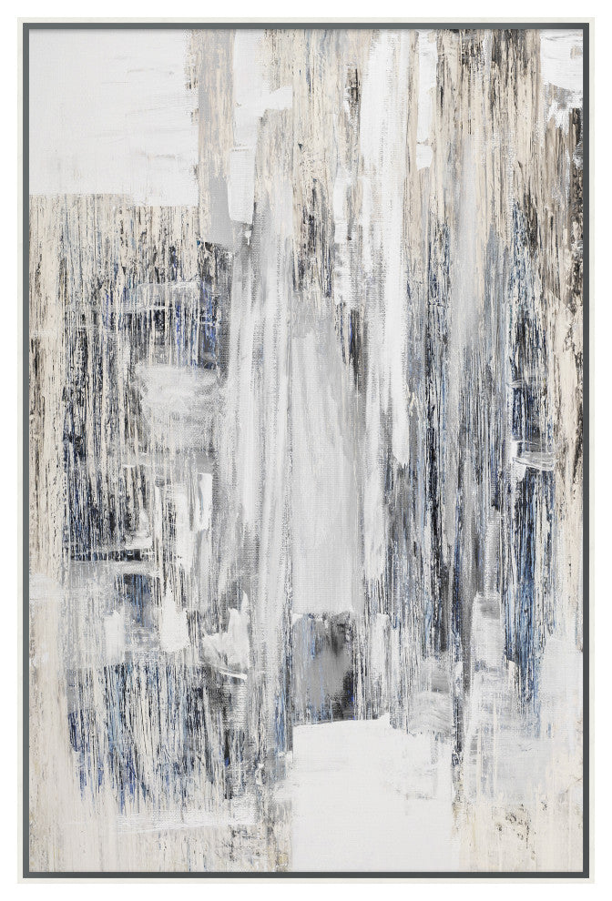Indigo Rain 1 Fine Art Print, White, 60"x40"