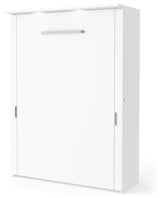Bestar Lumina 2-Piece Full Wall Bed and Storage Unit, White
