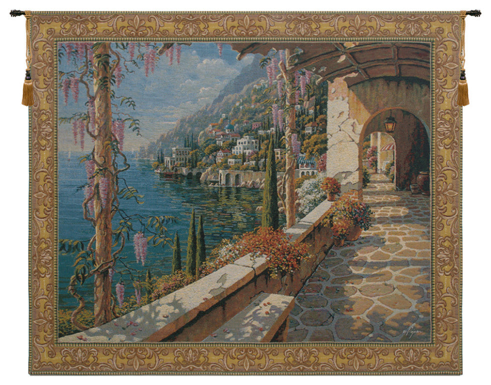 Villa In Capri Belgian Wall Tapestry