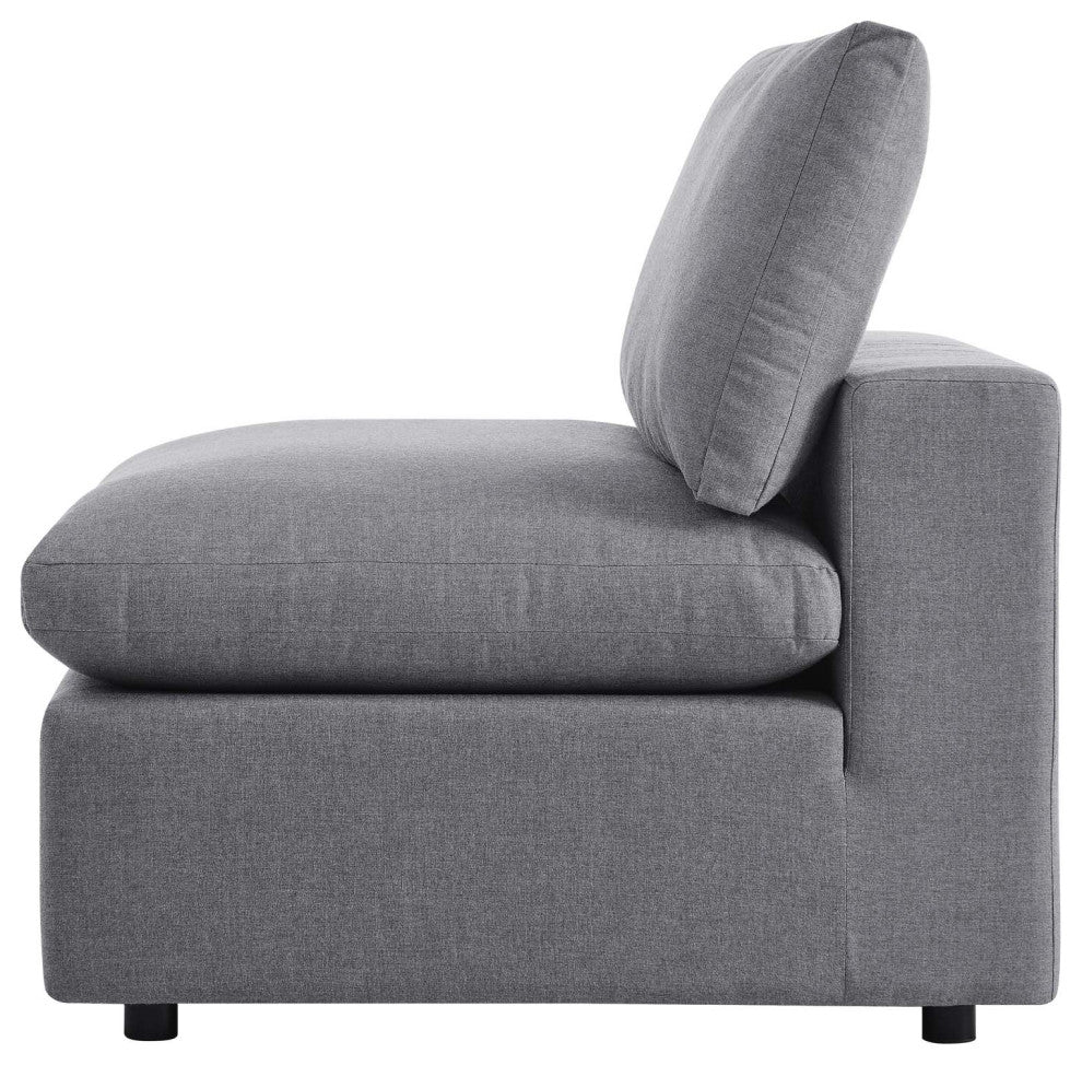 Modular Lounge Deep Sofa, Sunbrella, Gray, Modern, Outdoor Hospitality