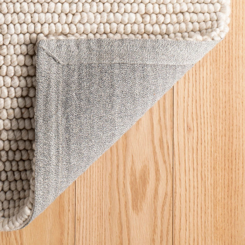 Dash & Albert Niels Latte Handwoven Wool/Viscose Rug, Natural, 8' x 10'