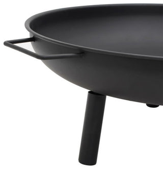 vidaXL Fire Pit Fireplace for Camping Picnic Firebowl Outdoor Patio Steel