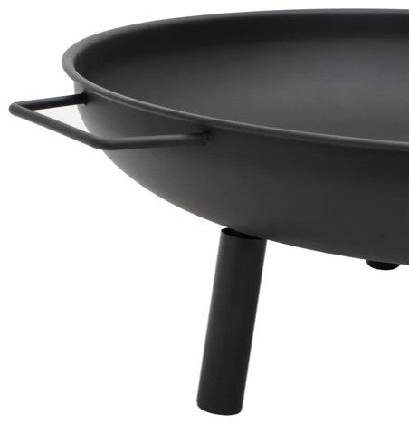 vidaXL Fire Pit Fireplace for Camping Picnic Firebowl Outdoor Patio Steel