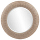 Howard Elliott Bergman Round Mirror, Silver