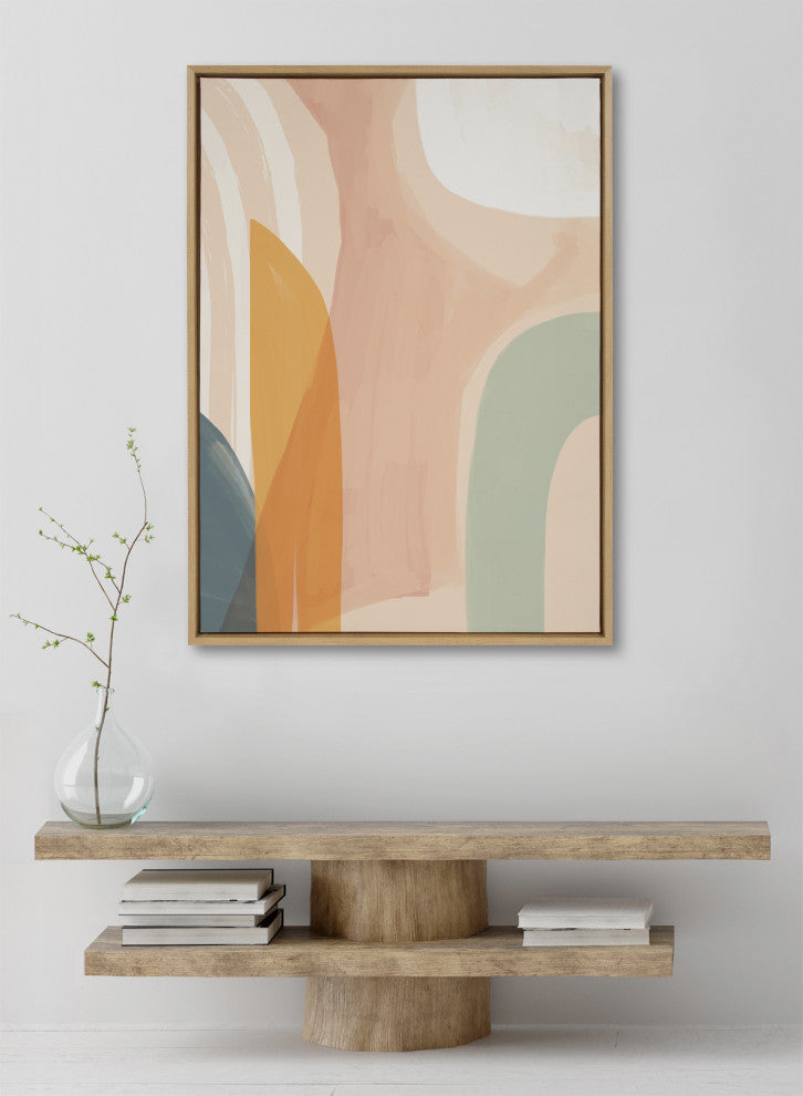 Sylvie Sunrise Framed Canvas by Kate Aurelia Holloway, Natural, 28"x38"